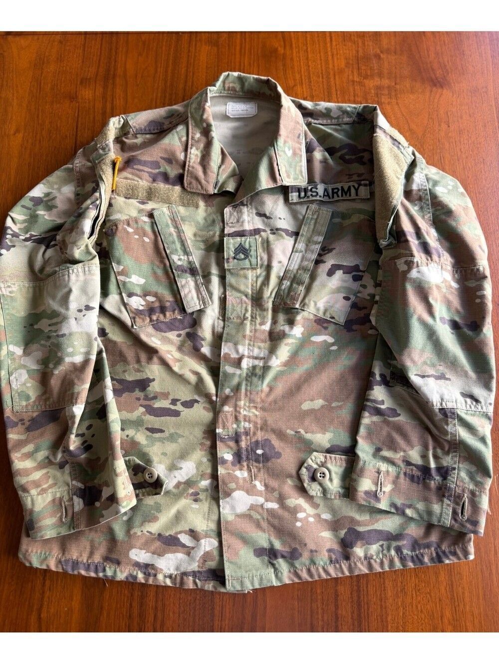 US Military Woodland Camo BDU Combat Hot Weather Jacket - Size S